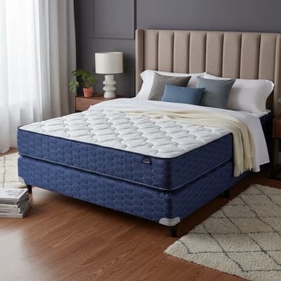 Suavestar Sommier Y Colchon Suavestar Rockstar 140x190 Alta Densidad Azul