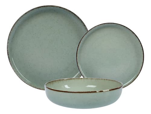 Mix And Match Set Vajilla 12 Piezas Plato Playo Postre Hondo Filo Envejeci