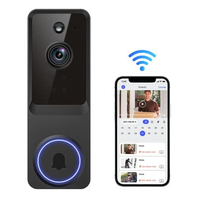 General 1080p Smart Doorbell,ai Human Detection,2-way,cloud,ip65 Negro
