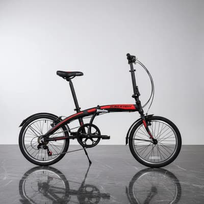 Raleigh Bicicleta Plegable Raleigh Curve Rodado 20 - 6v Negro/rojo 20
