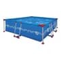 Sol De Verano Pileta Estructural Rectangular Sol De Verano S300 Con Capacidad De 4600 Litros 2.2x3 M Azul Olas