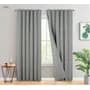 Linea Blancaok Cortina Blackout Tapa 100% Oscuridad 140x220cm 2 Barral Color Gris Oscuro