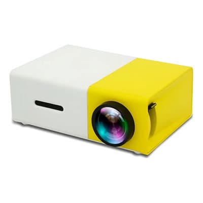 Generic Mini Proyector Led Multimedia Hdmi Usb Micro Sd Av Color Amarillo/blanco