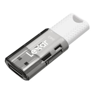 Lexar Pendrive Lexar Jumpdrive 64gb Usb 2.0 Blanco Retráctil Compatible Pc Mac