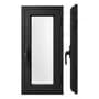 Todo Soluciones Ventana Raja De Abrir Aluminio Negro Modena 30x60 Vidrio 4mm Negro