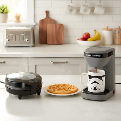 Atma Combo Desayuno Star Wars Cafetera + Waflera Atma Galactico