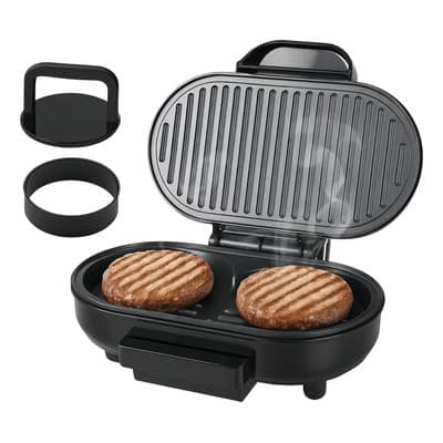Oryx Hamburguesera Eléctrica 750w 2 Hamburguesas Con Smasher Y Molde
