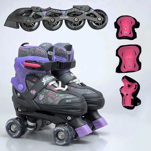 Kossok Rollers / Patines 2en1 Extensibles Britz Kossok +protec
