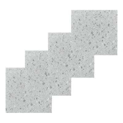 Tunk Piso Vinilico Baldosa Autoadhesiva 60x60cm Caja 5,04 Mts2 Granito Claro