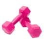 Fitnesas Par De Mancuernas 1kg C/u Pesas Recubiertas Premium Fitnesas Color Rosa