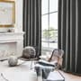 Rsm Cortinas Blackout Textil Lisa Presillas Ocultas 2 Paños Rsm Gris Oscuro