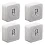 Norlink Interruptor Switch Inteligente Wifi+rf Domotica 16a Pack 4un Blanco