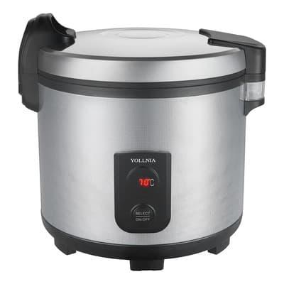 Yollnia Calentador De Arroz Comercial Yollnia 18.1qt Con Control Led Plateado