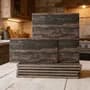 Cortines Ceramica Cortines 35x60 Simil Madera Vintage Negro 1era