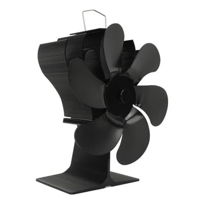 Generic Ventilador De Estufa De 6 Aspas, Ventilador De Chimenea Efic