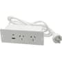 Tbcin Prolongador Caja De Carga Escritorio Tomas Usb Negro