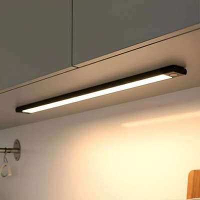 Fenergy Barra Led 60cm Sensor Mov Dimer Bajo Alacena Batería Fenergy Negro