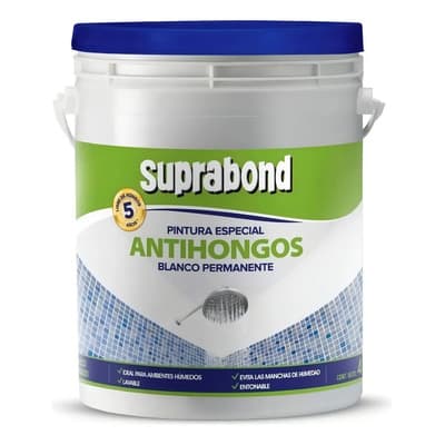 Suprabond Pintura Latex Interior Suprabond Antihumedad - Blanca 1kg Blanco