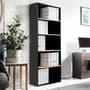 Platinum Biblioteca Platinum 531-3 5 Estantes Negro/haya
