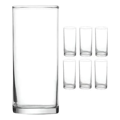 Rigolleau Vaso Vidrio Jamaica 350ml Cerveza Trago Largo Rigolleau X 12 Transparente