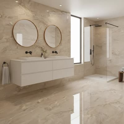 Formigress Piso Pared Porcelanico Beige Pulido Cocina Baño 60x120 1ra