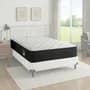 King Koil Colchón King Koil 2 Plazas 140x190 Cm Resortes Bonnell + Almohadas Negro Y Blanco
