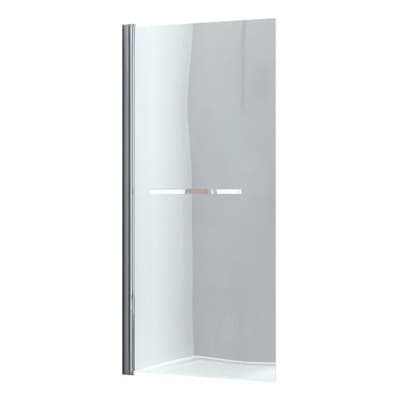 Gloa Mampara Ducha Rebatible 190x80 Vidrio Temp 8mm Toallero Met