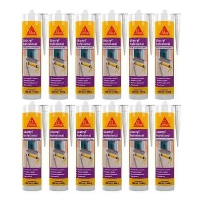 Sika Sellador Silicona Acrílica Pintable Blanco 310ml Caja Por 12