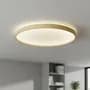 Leuk Aplique Plafón Madera Led York Redondo Luz Dinámica 48mm 45w Estructura Marrón