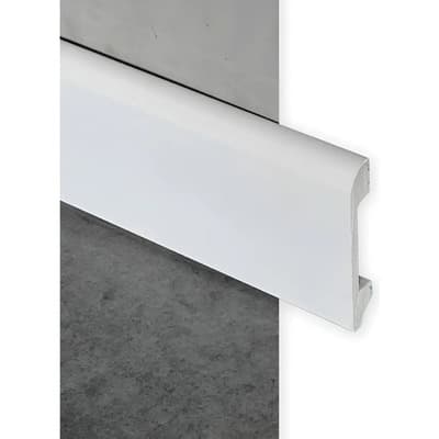 Frigg Zócalo Eps Pvc Blanco Resistente Agua 2.4m Mate Blanco