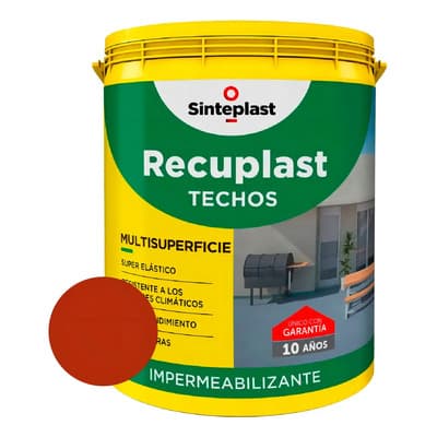 Sinteplast Recuplast Sinteplast Techos Impermeabilizante 10 Lt - Color Teja Mate