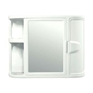 Rimax Botiquín Organizador Gabinete Plástico Baño Con Espejo Rimax
