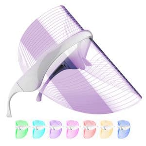 Gadnic Máscara Led Facial 7 Luces Fototerapia Anti edad Rosácea Acné