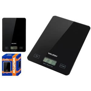 Wadfow Balanza de Cocina Digital 5 Kg Negro Wadfow Wdfwke3504