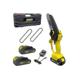 Lusqtoff Mini Motosierra A Bateria 18v + 2 Bateria Poda Gp Lusqtoff Amarillo