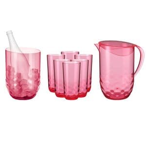 Brinox Set Brinox Vasos Jarra y Balde Rosa LCOZA00297