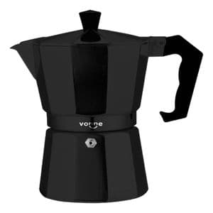 Vonne Cafetera Aluminio Italiana Negra 9 Tazas Cafe Vonne 450ml