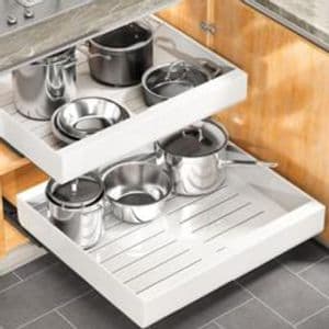 Waggs Estante Organizador Bajo Mesada Waggs Deslizante Expandible Blanco