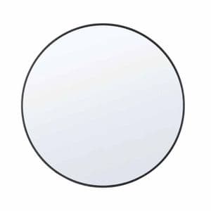 Topdeco Espejo Circular Redondo 50 Cm Negro Topdeco
