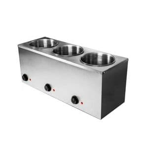 Speedy Mantenedor de Salsas Caliente 3 Cilindros de 4 Lts C/u Speedy