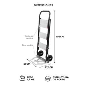 Gadnic Escalera de acero Bron by Gadnic 4 escalones