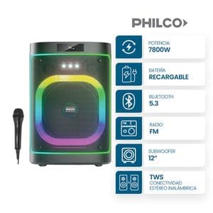 Philco Sistema de Sonido Philco TP12000 7800 Watts