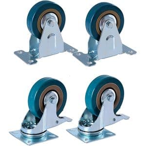 Shoppy Rueda Giratoria Con Freno 50mm Goma-metal 4 Unidades