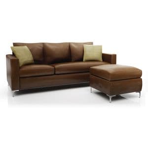 American Wood Sillón de 3 Cuerpos Esquinero Convertible American Wood Ecocuero Marrón