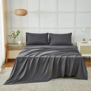 Full Blanc Sábanas Blankery Home Fullblanc Classic 1 1/2 Plaza 144 Hilos Gris Topo