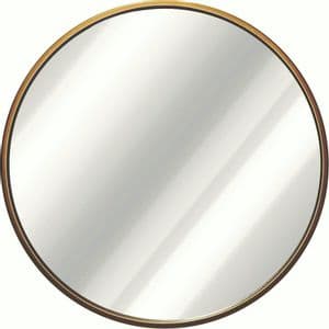 Topdeco Espejo Circular 50 Cm Marco Ocre Topdeco