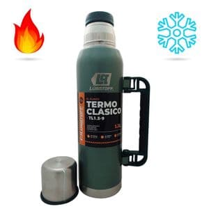 Lusqtoff Termo Lusqtoff Acero Inox 1.3L Verde Pico Cebador Manija