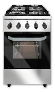 Morelli Cocina Morelli Kuma 550 Gas C/pta Vidrio R/fundicion 4 Horn
