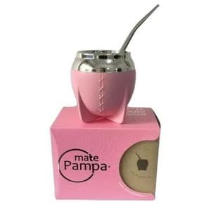 Generic Mate Pampa Termico Boca Cerrada Torpedo Con Bombilla Rosa + Regalo