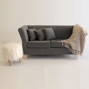 Anubis Sillón 2 Cuerpos Cannes Chenille Gris Oscuro